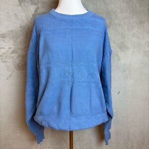 Dockers Women's Light Blue Crew Neck Sweater L